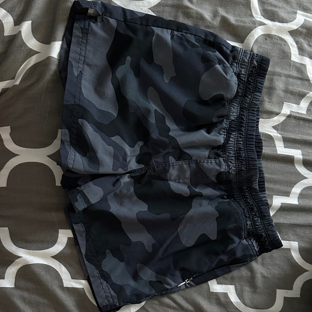 Old Navy Kids Black Camouflage Shorts